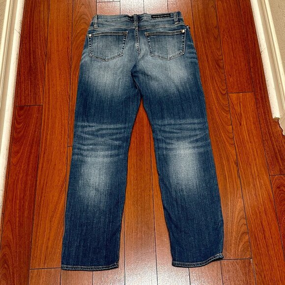 Rock & Republic Denim Jeans Women's Size 4 Blue Low Rise Indee Distress Studded - Picture 10 of 14